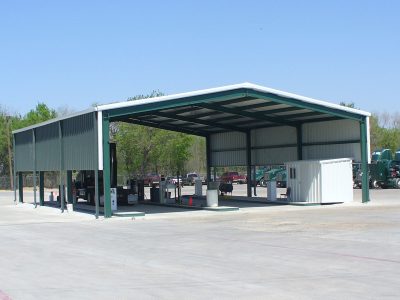 Metal RV Cover Installation