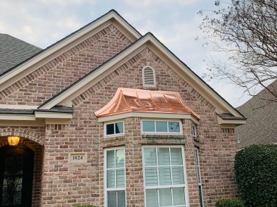 Copper Bay Window Roof Replacement