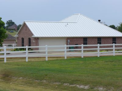 White Metal Roofing Installation